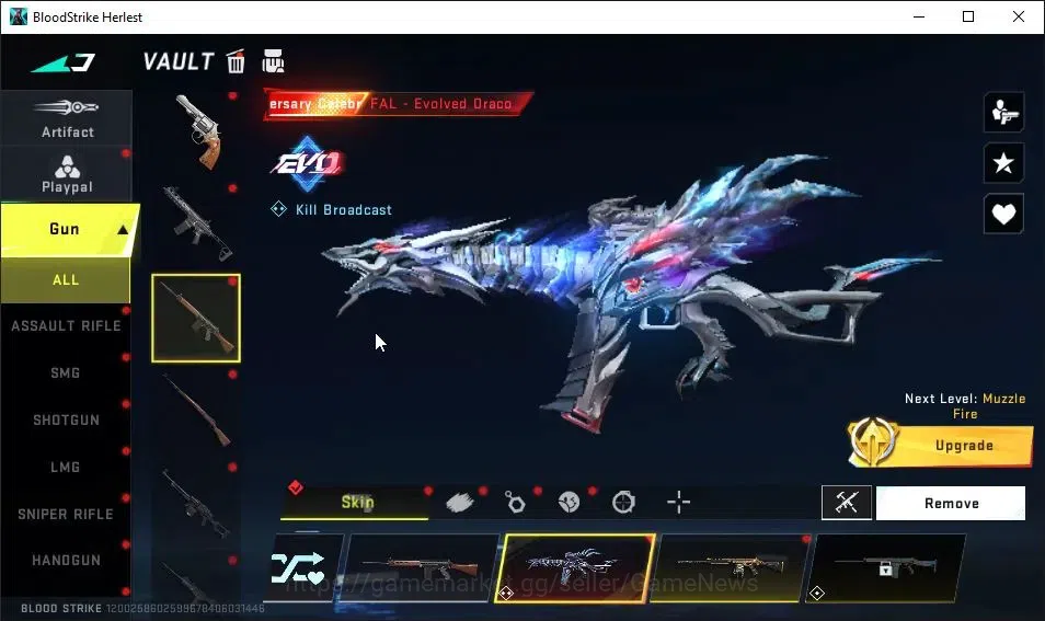 Blood Strike Accounts ASIA|ETERNAL M700-Retribution Lv2|Melee ULTRA Dual image 10