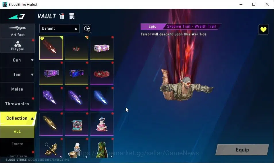 Blood Strike Accounts ASIA|ETERNAL M700-Retribution Lv2|Melee ULTRA Dual image 15
