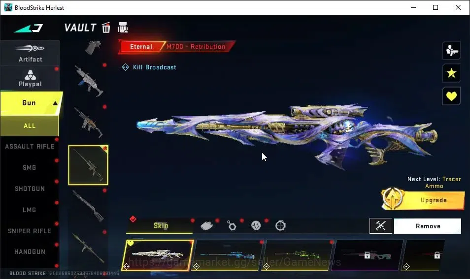 Blood Strike Accounts ASIA|ETERNAL M700-Retribution Lv2|Melee ULTRA Dual image 6