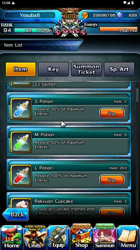 Grand Summoners Accounts Global|Rank 94|628 cc|14 Ascend 3 TW|(Roy,Mikoto M image 2