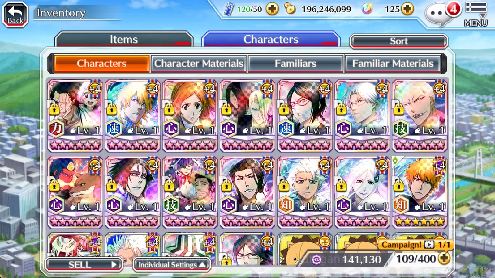 Bleach: Brave Souls Accounts High-End [GLOBAL] 8 Char 5/5, 5 MT (10th Anniv Rukia & Ichigo, TYBW Uryu,Orihime,Yachiru) ETC 2