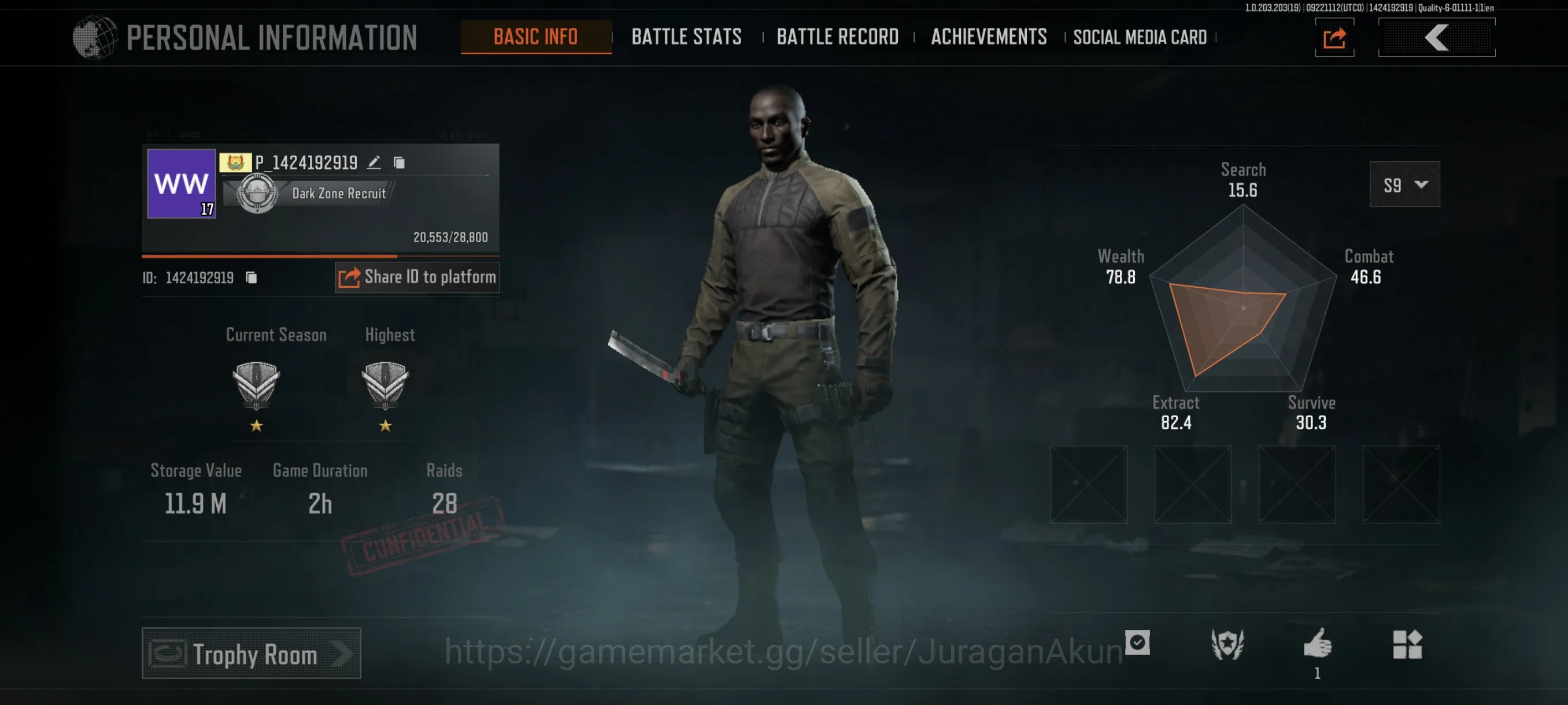 Arena Breakout Mid-Tier [MOBILE]SV 11,9M|CV 11M|Bmachete,PixelGoldGroza,Bo image 1