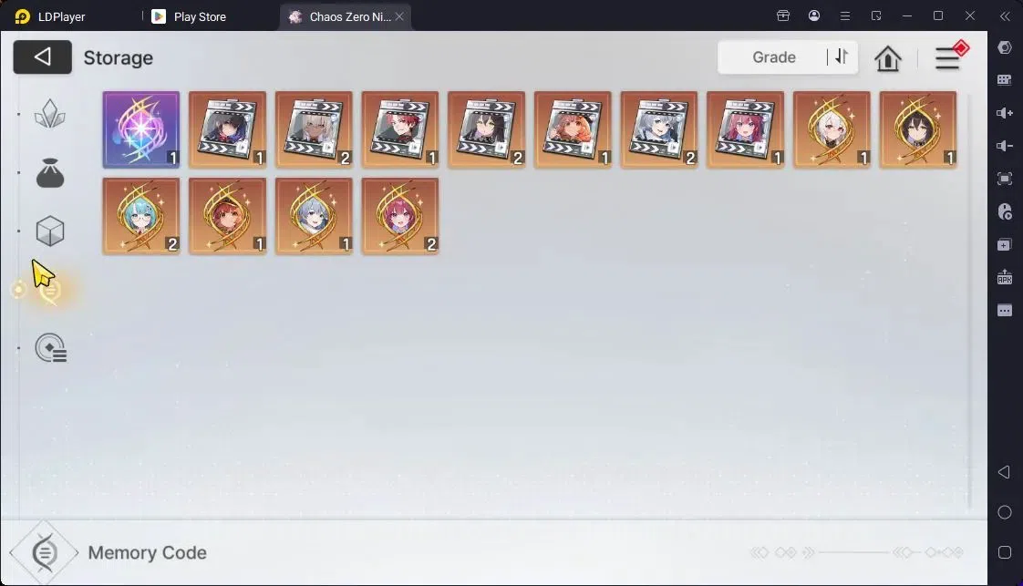 Chaos Zero Nightmare Accounts Global|Lv.53|8 SSR HeidemarieEM2+Sign,Diana,Adhelheid,Rita,Nine,Yuki,Veronica,Mei Lin|Crystal 5