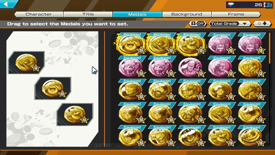 One Piece Bounty Rush Accounts Mid-Tier Global|7 META EX|Great Pirates Roger,Fleet Admiral Akainu,Div Depart shanks,FR 3