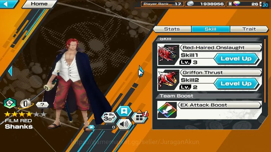 One Piece Bounty Rush Accounts Mid-Tier Global|7 META EX|Great Pirates Roger,Fleet Admiral Akainu,Div Depart shanks,FR 9