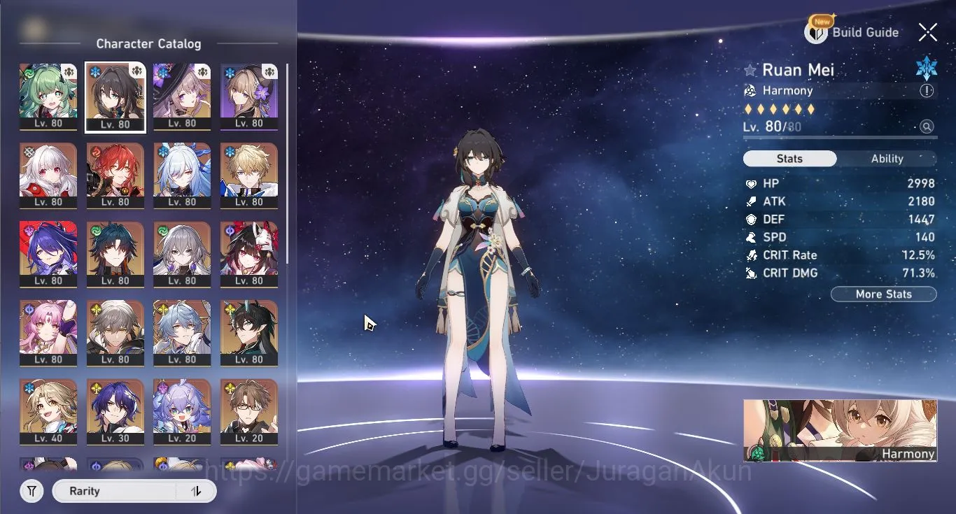 Honkai Star Rail Accounts Mid Game ASIA [TL70] 9 Limited (The Herta E1+Sign, Acheron+Sign, DaHengIL E1, Blade+Sign, Jingliu 6