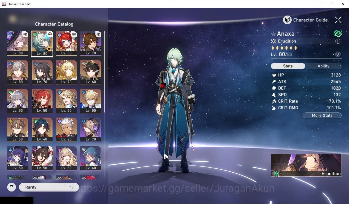 Honkai Star Rail Accounts Starter ASIA [TL63] 8 Limited (The Herta)+Sign [Anaxa,Tribble,RuanMei,Aglaea,Archer,etc]|MC 2