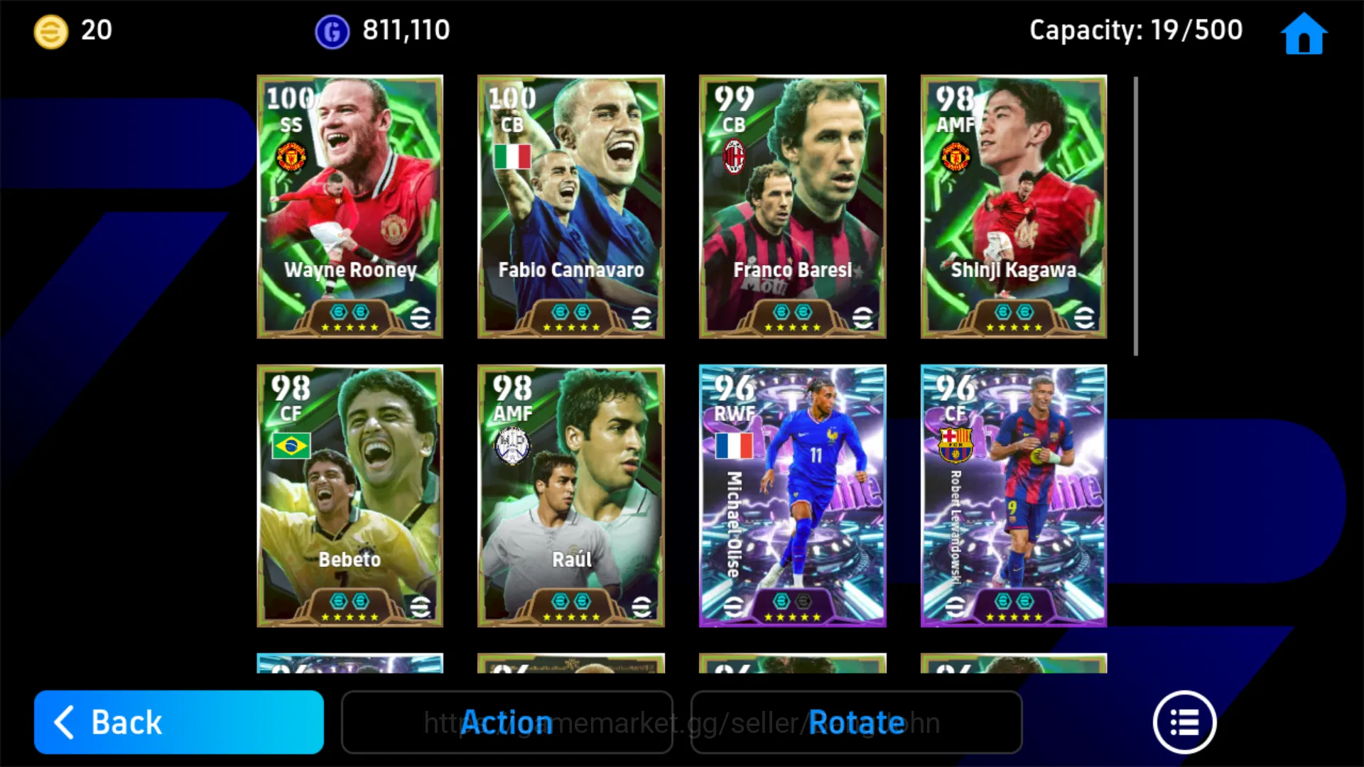 eFootball Accounts Others Power 3177 | Wayne Rooney Epic DB | Shinji Kagawa Epic DB |EFB192B 3