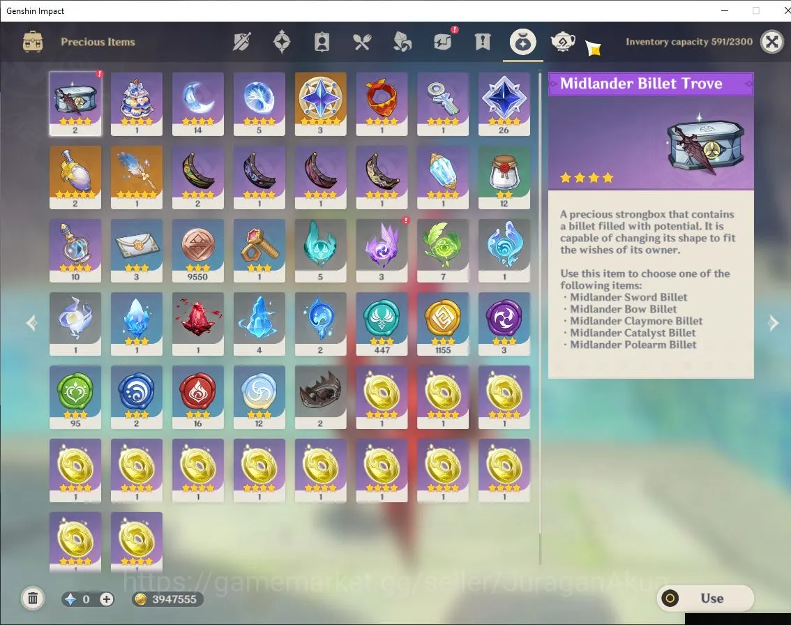 Genshin Impact Accounts Mid Game ASIA|AR 55|8 Limited +1 [5 Star's Weapon][Arlecchino,Yelan,Chasca,Nahida,Ayaka,Etc]| MC 2