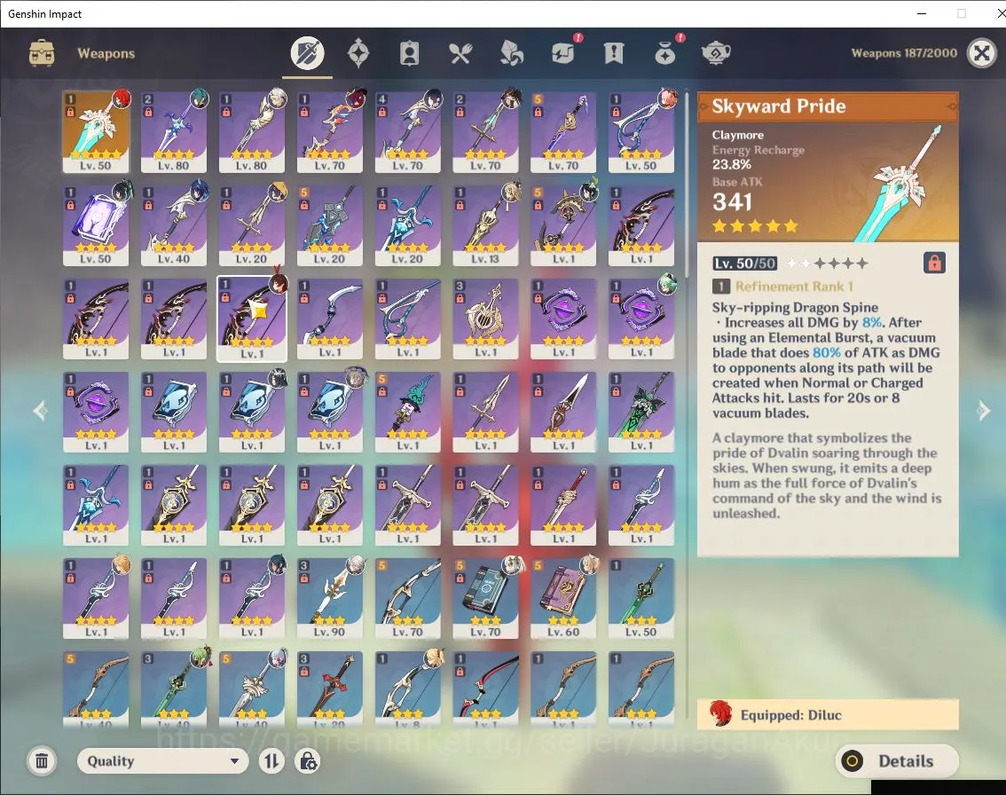 Genshin Impact Accounts Mid Game ASIA|AR 55|8 Limited +1 [5 Star's Weapon][Arlecchino,Yelan,Chasca,Nahida,Ayaka,Etc]| MC 3