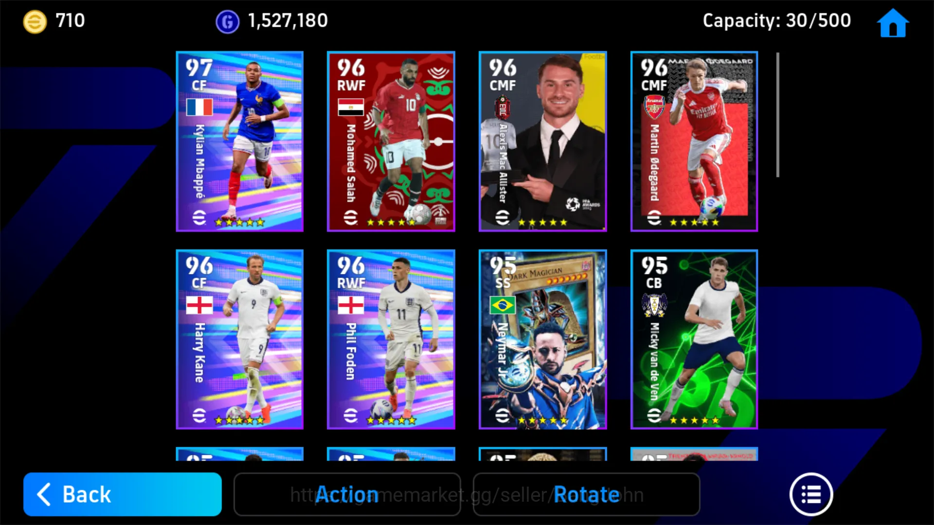 eFootball Accounts Others Power 3114 | Johan Cruyff Epic DB | Omar Marmoush Show Time | Denilson Epic DB | Aset Coin 710 4