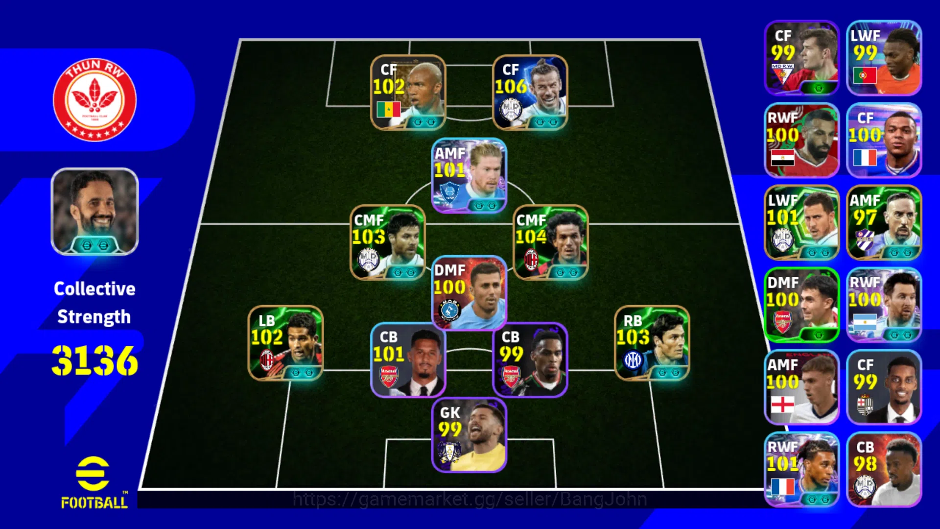Power 3136 | Bale SHOWTIME EFB531B eFootball Others Power 3136 | Bale SHOWTIME EFB531B image 1
