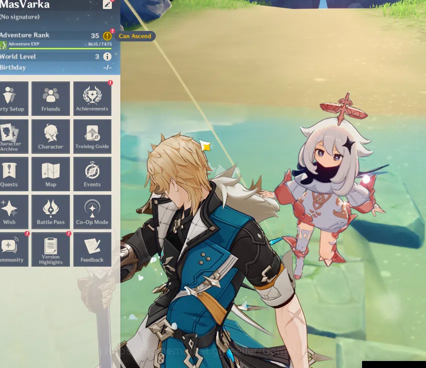 Genshin Impact Accounts ASIA|AR 35|1 Limited+19(4Character)|Varka|Mc Male| image 11