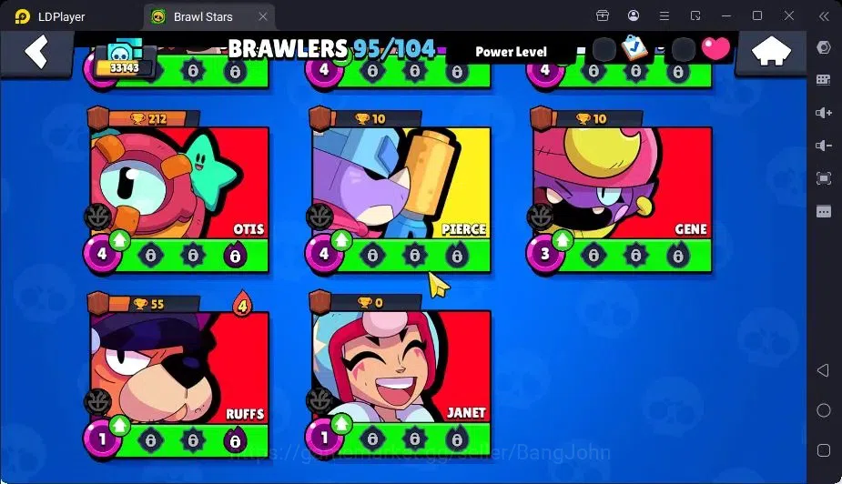 Brawl Stars Accounts Trophy 33143|95 Brawler|27 Max Hypercharge|2Hc(Edgar,Poco),8Legend,19Mythic,90Epic 20