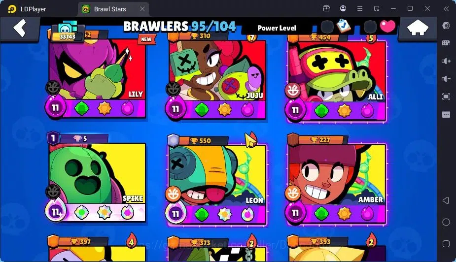 Brawl Stars Accounts Trophy 33143|95 Brawler|27 Max Hypercharge|2Hc(Edgar,Poco),8Legend,19Mythic,90Epic 8