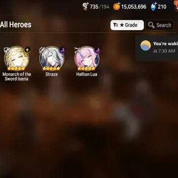 Epic Seven Accounts High-End Global UnVerif|Mor 13|3 ML(Monarch Sword Iseria,Straze,Hellion