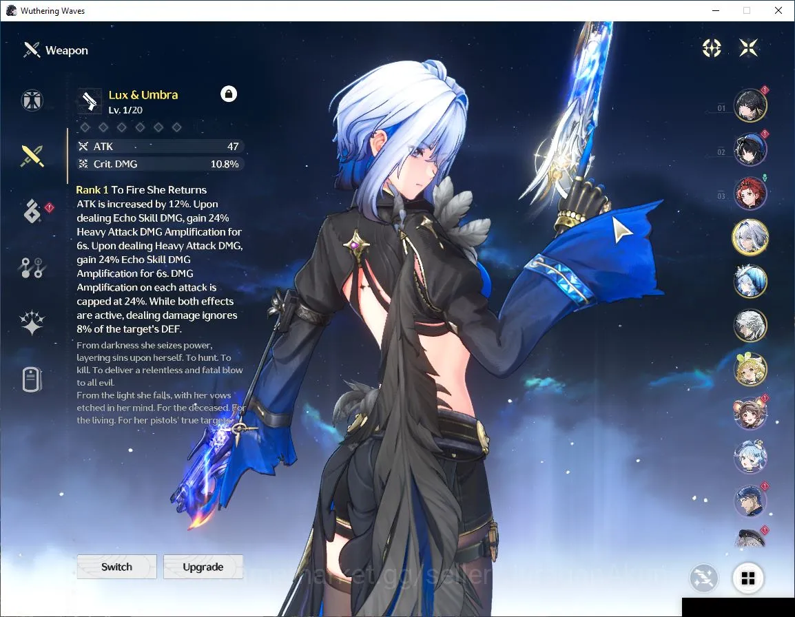 Wuthering Waves Mid-Game NA|UL43| 2 Limited [Galbrena+Sign,Shorekeeper+Sign image 1