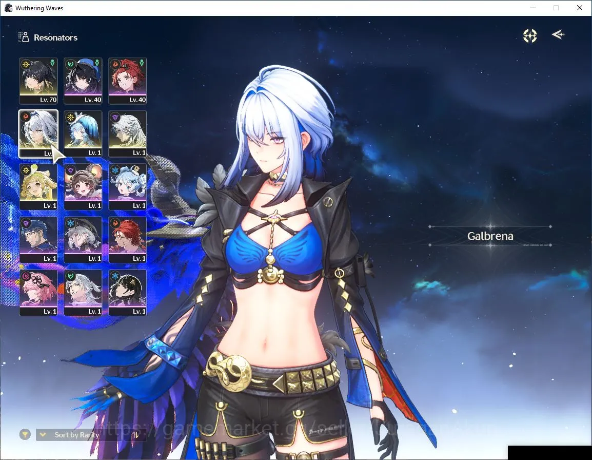 Wuthering Waves Accounts Mid-Game NA|UL43| 2 Limited [Galbrena+Sign,Shorekeeper+Sign]|DB Lv 25|Log Kuro|Take Email|Check 2
