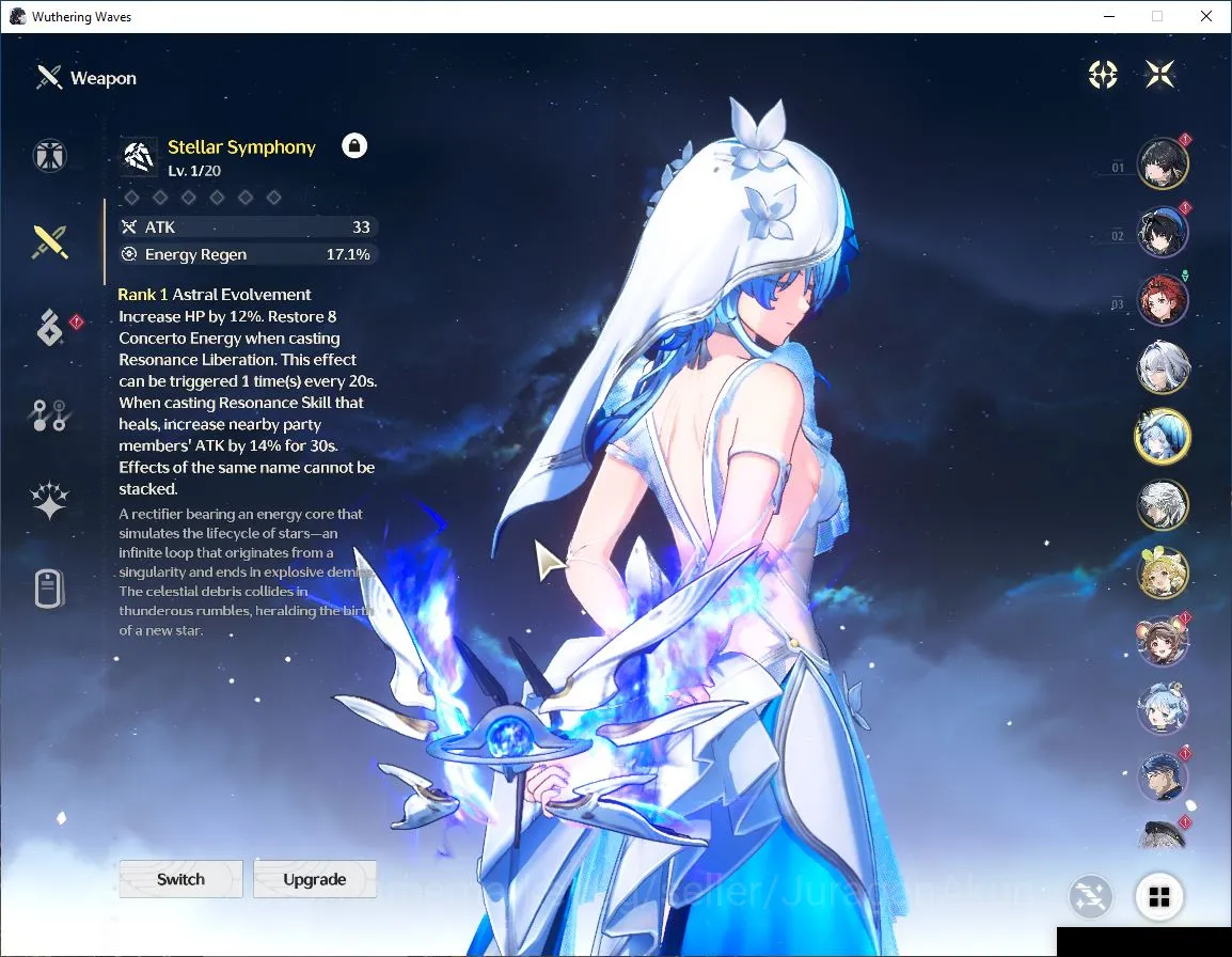 Wuthering Waves Accounts Mid-Game NA|UL43| 2 Limited [Galbrena+Sign,Shorekeeper+Sign]|DB Lv 25|Log Kuro|Take Email|Check 6