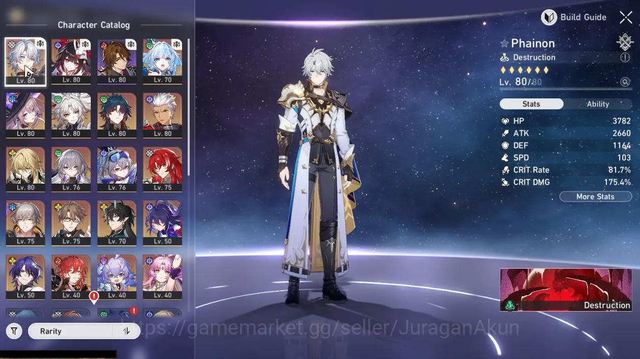 Honkai Star Rail Accounts Mid Game ASIA|TL69|12 Limited[(The Herta+Sign,Phainon,Ceydra,Sparkle,Feixiao,Black 3