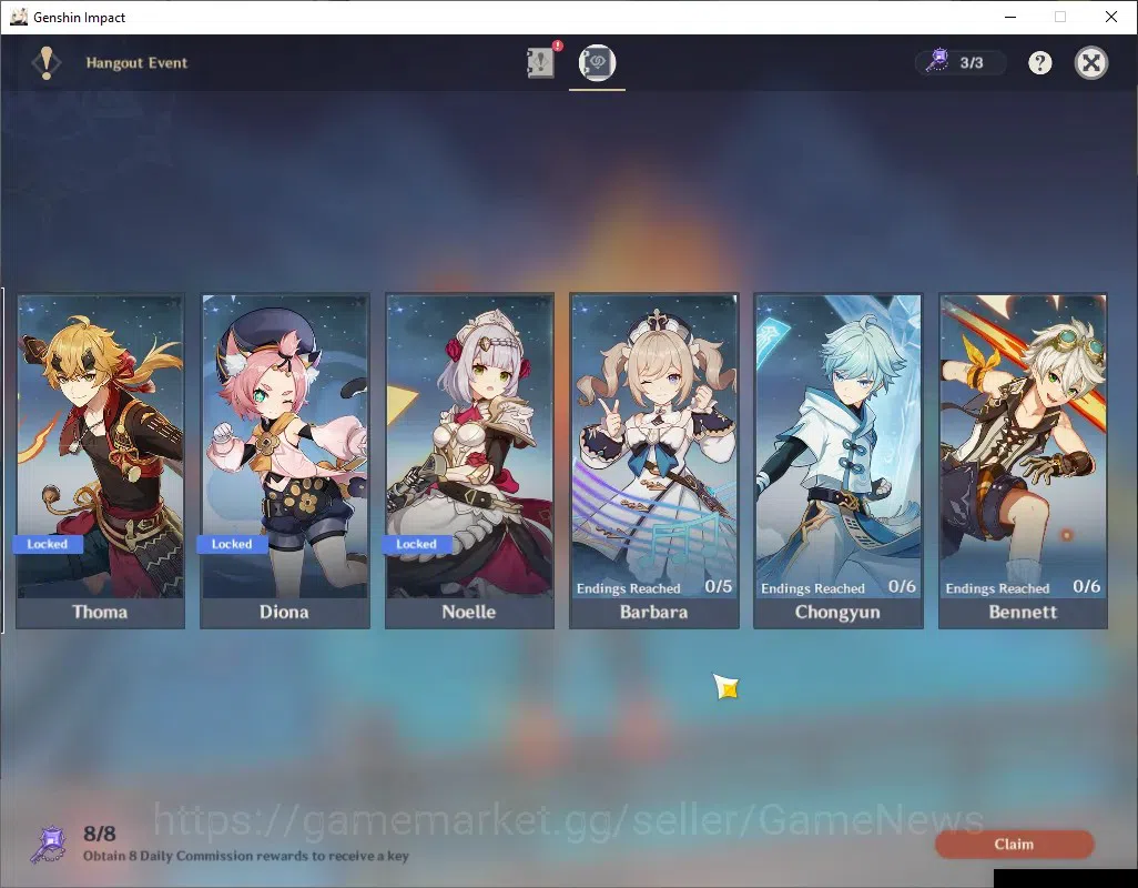 Genshin Impact Accounts ASIA|AR 55|Mavuika Premium Team|5 Limited + 5 (*5W image 20