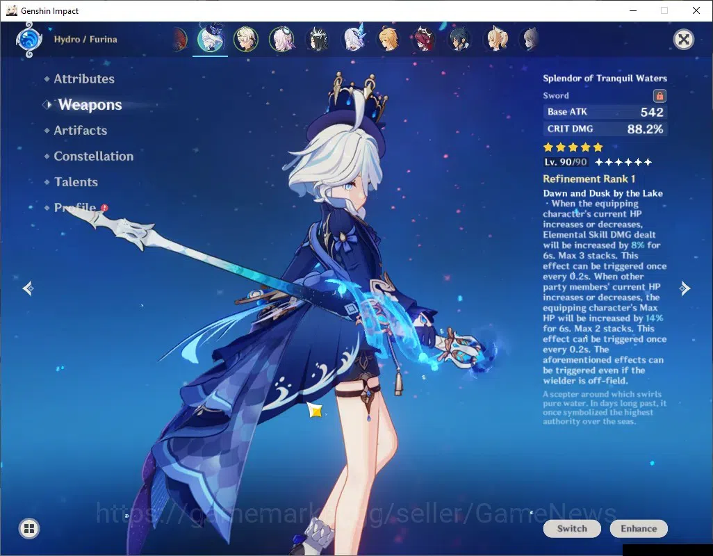 Genshin Impact Accounts ASIA|AR 55|Mavuika Premium Team|5 Limited + 5 (*5W image 3