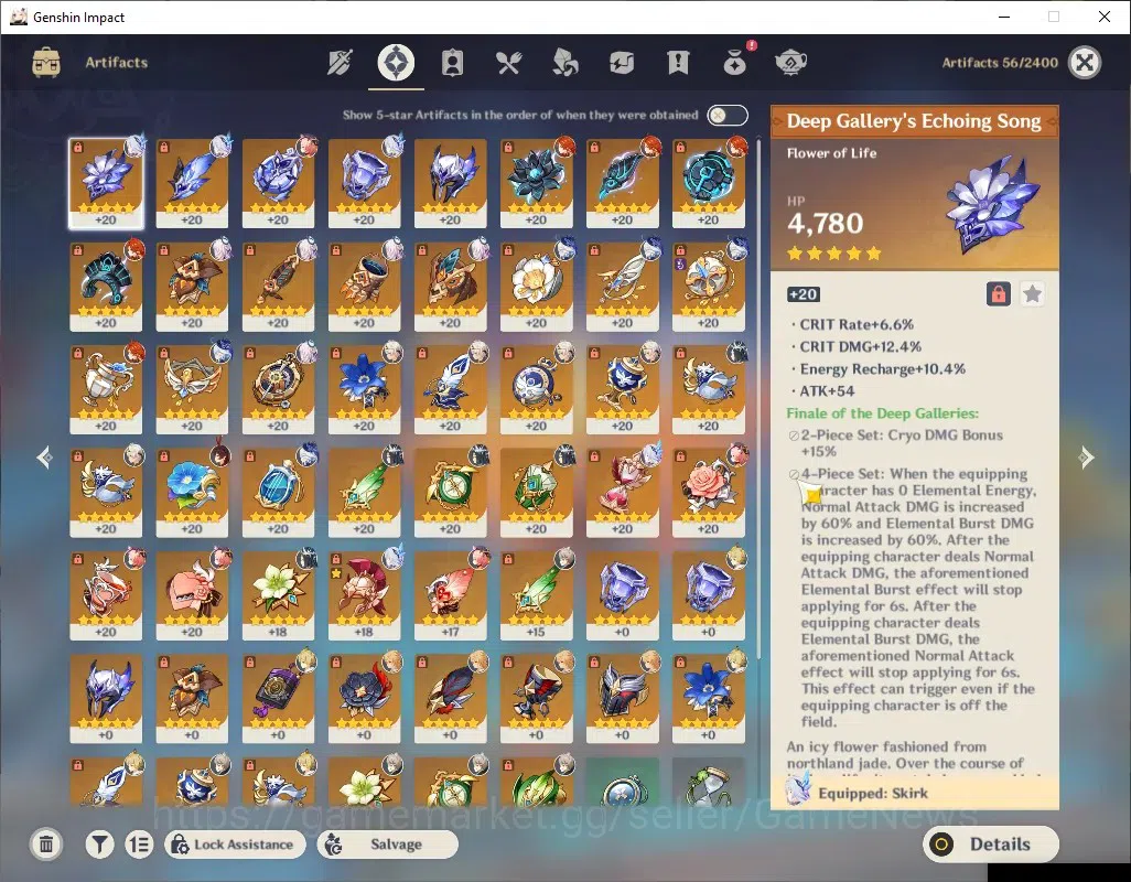 Genshin Impact Accounts ASIA|AR 55|Mavuika Premium Team|5 Limited + 5 (*5W image 5