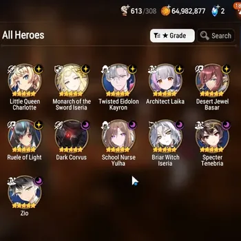 Epic Seven Accounts High-End ASIA Verif|NewEra|11 ML (Zio,SN Yulha,LQ Charlotte,Etc)+Lidica,Lilibet,Setsuka,Etc|117K