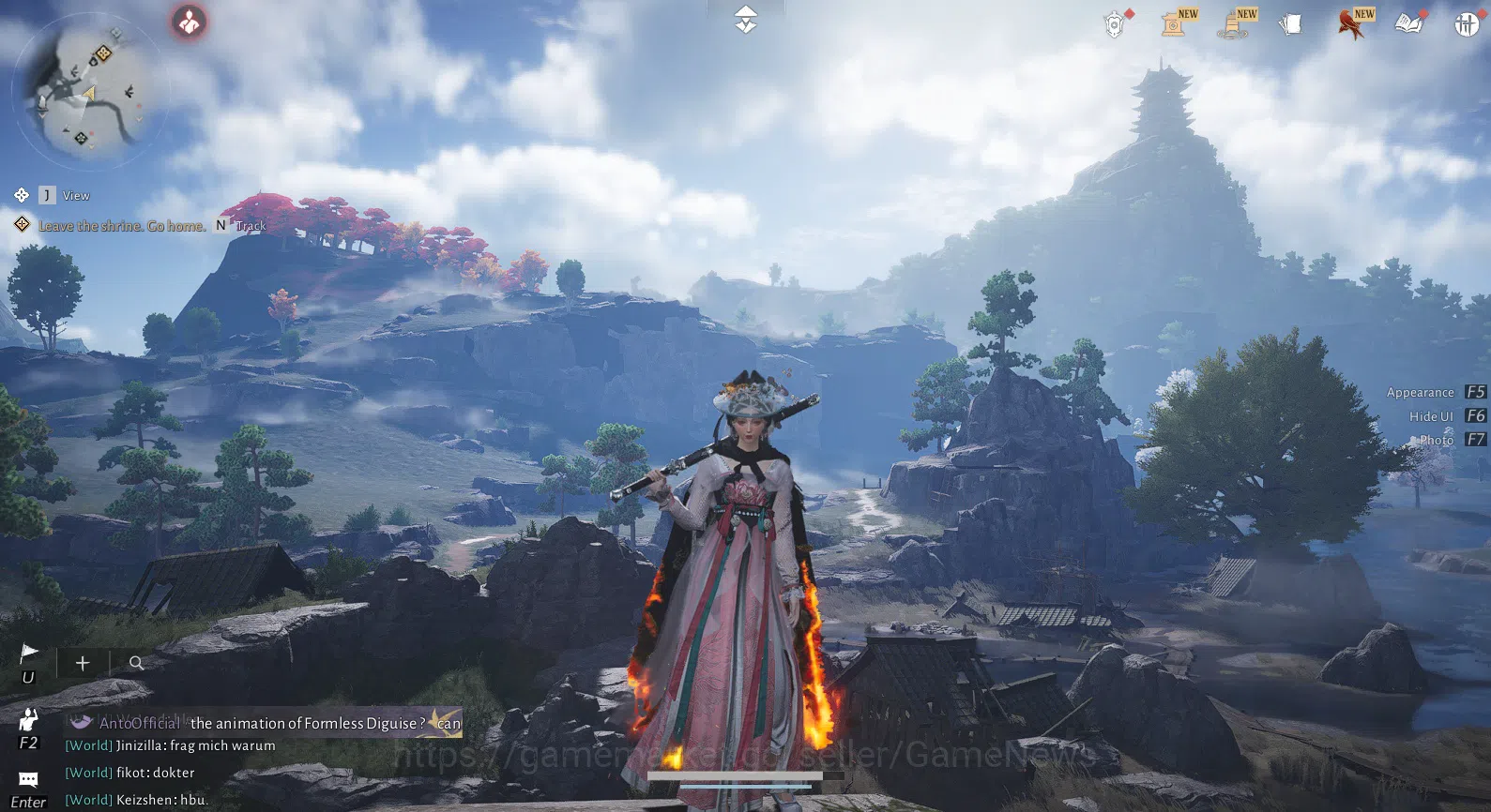 Where Winds Meet Accounts GLOBAL | Level 5 | Blazing Passes Cape Skin | Female MC | Low Explore | GS 3700 | NetEase |CheckSS 7