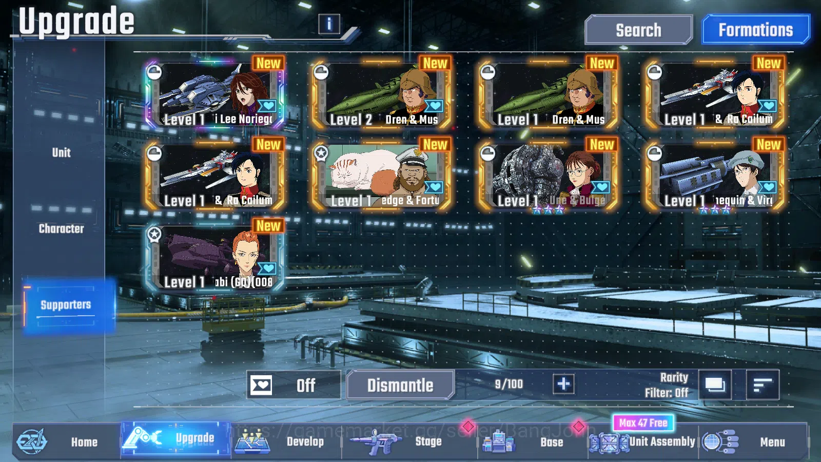 SD Gundam G Generation ETERNAL Accounts Global Rank Lv1 FreshStory 51k Diamond | 8 URGundam MLB WingGundamZero(EX), LB1 5