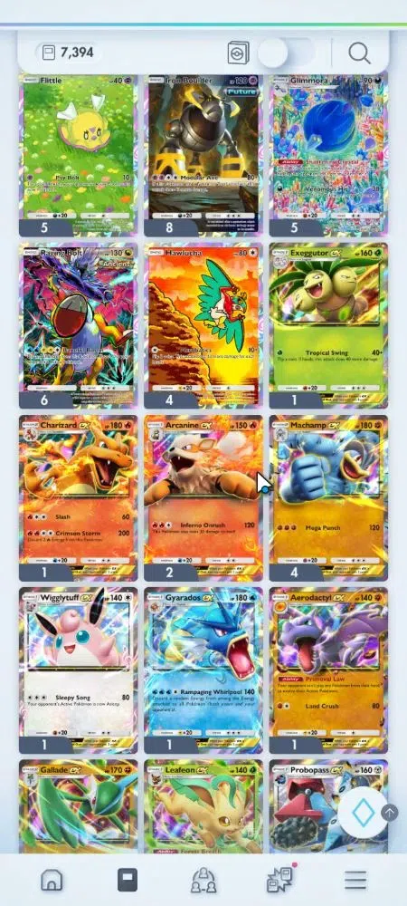 Pokémon TCG Pocket Accounts EN 7,3K Card|143 EX|3 Crown [Roaring Moon,Lunala,B image 13