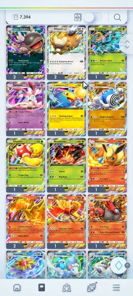 Pokémon TCG Pocket Accounts EN 7,3K Card|143 EX|3 Crown [Roaring Moon,Lunala,B image 14