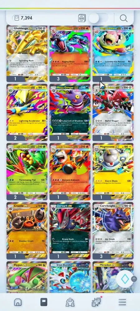 Pokémon TCG Pocket Accounts EN 7,3K Card|143 EX|3 Crown [Roaring Moon,Lunala,B image 17