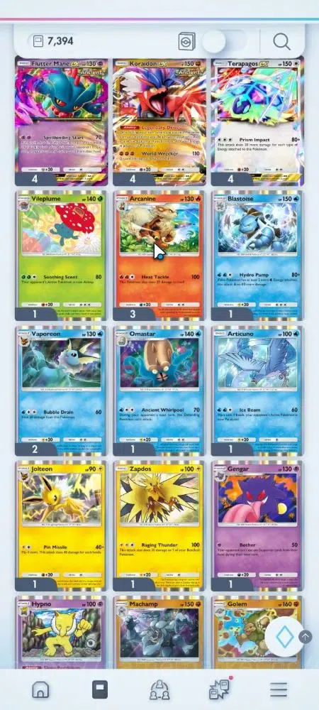 Pokémon TCG Pocket Accounts EN 7,3K Card|143 EX|3 Crown [Roaring Moon,Lunala,B image 18
