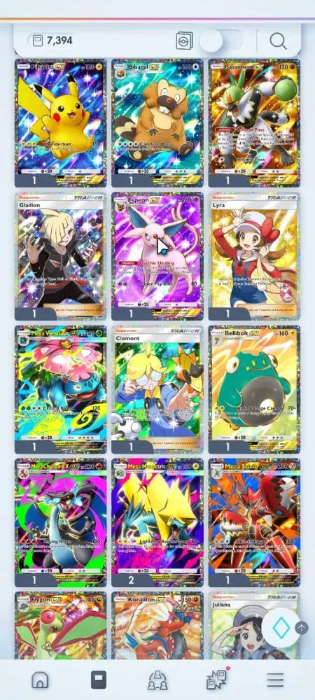 Pokémon TCG Pocket Accounts EN 7,3K Card|143 EX|3 Crown [Roaring Moon,Lunala,B image 6