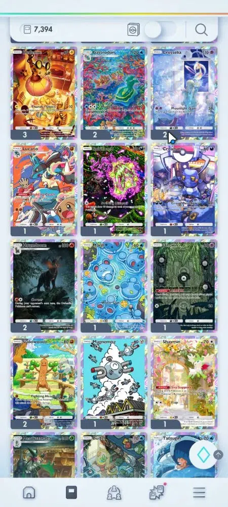 Pokémon TCG Pocket Accounts EN 7,3K Card|143 EX|3 Crown [Roaring Moon,Lunala,B image 8