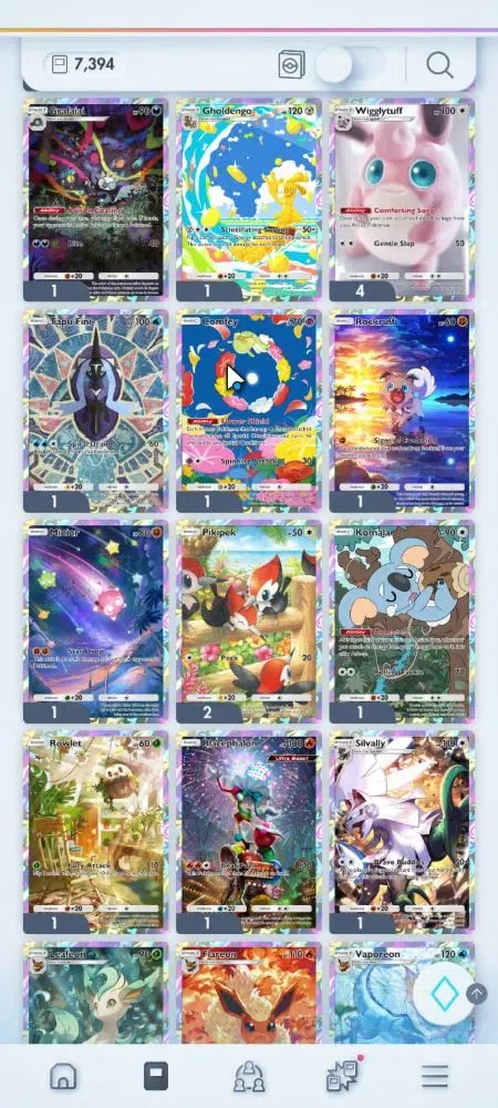 Pokémon TCG Pocket Accounts EN 7,3K Card|143 EX|3 Crown [Roaring Moon,Lunala,B image 9