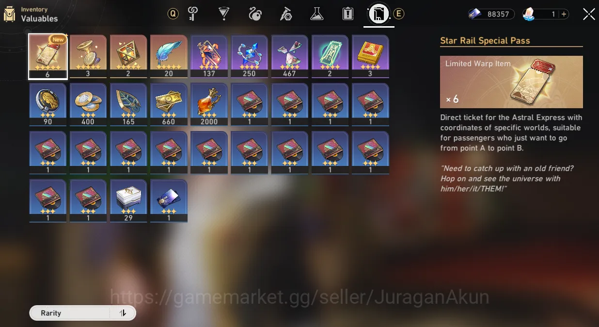Honkai Star Rail Accounts Mid Game ASIA [TL65] 5 Limited (Castorice,RM, The Herta+Sign,SW E1,Sparkle,Rappa) Jingliu, Etc 6