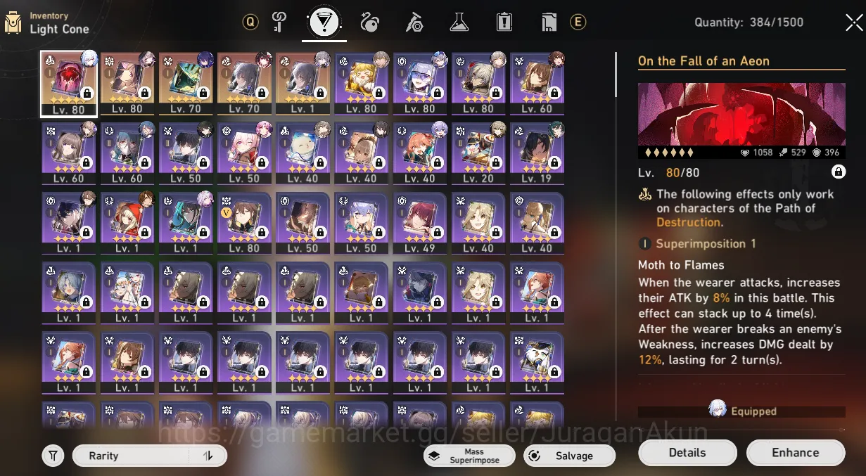 Honkai Star Rail Accounts Mid Game ASIA [TL65] 5 Limited (Castorice,RM, The Herta+Sign,SW E1,Sparkle,Rappa) Jingliu, Etc 7