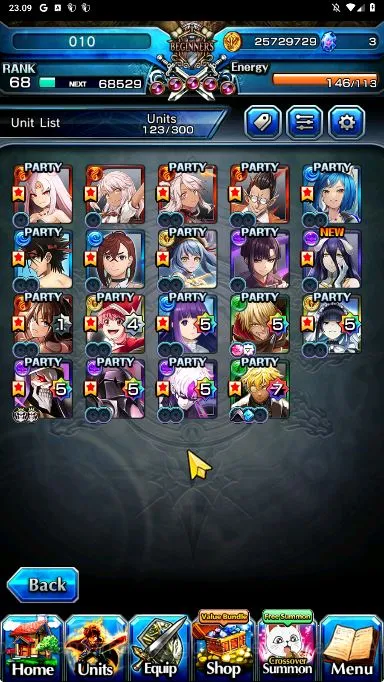 Grand Summoners Accounts Starter Global|Rank 68|19 Ascend [WH FenTW,JijiTW,FernTW,MomoTW,AinzTW,Veldora,etc]+SpArt 2