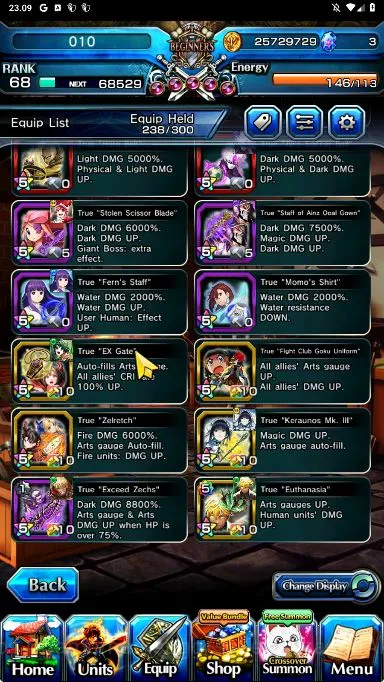Grand Summoners Accounts Starter Global|Rank 68|19 Ascend [WH FenTW,JijiTW,FernTW,MomoTW,AinzTW,Veldora,etc]+SpArt 4