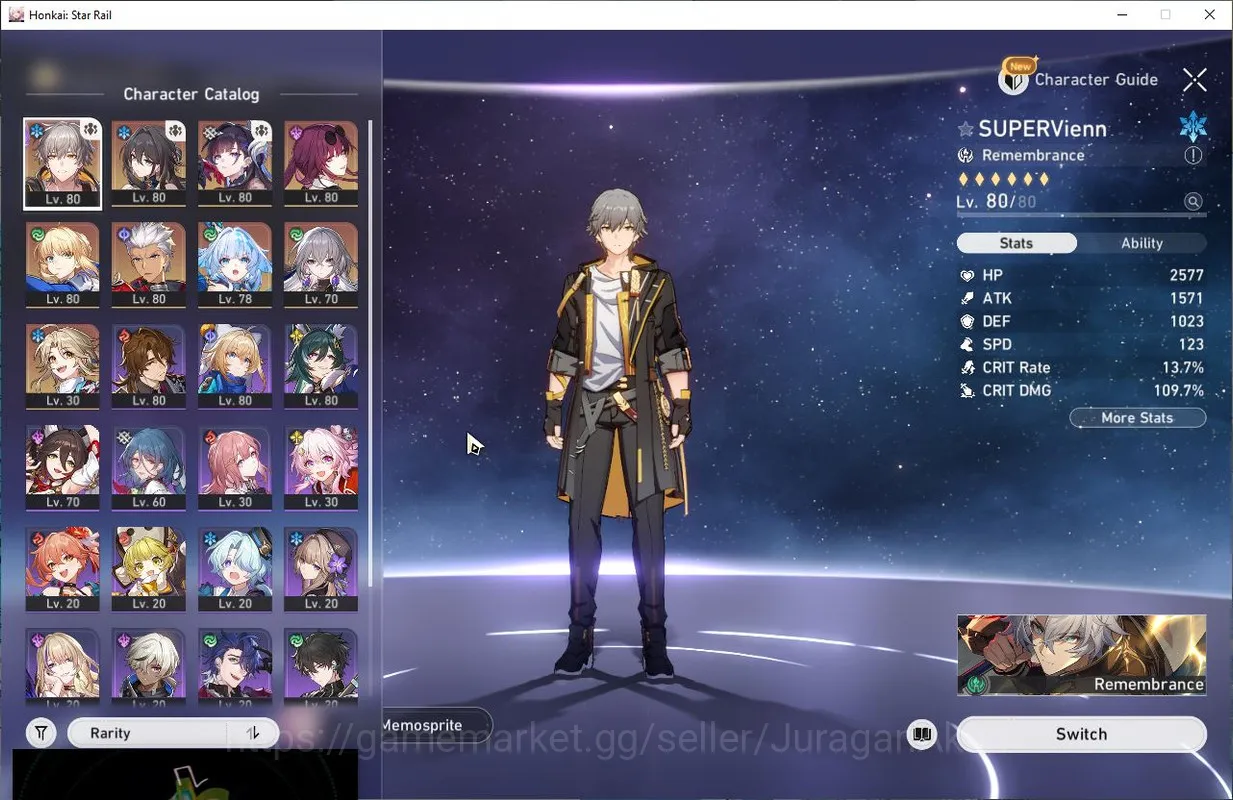 Honkai Star Rail Accounts Starter ASIA|TL 64 | 6 Limited |Saber +Sign,Archer +Sign,Hysilens E1,Archer E1,Cerydra,Kafka| MC 2