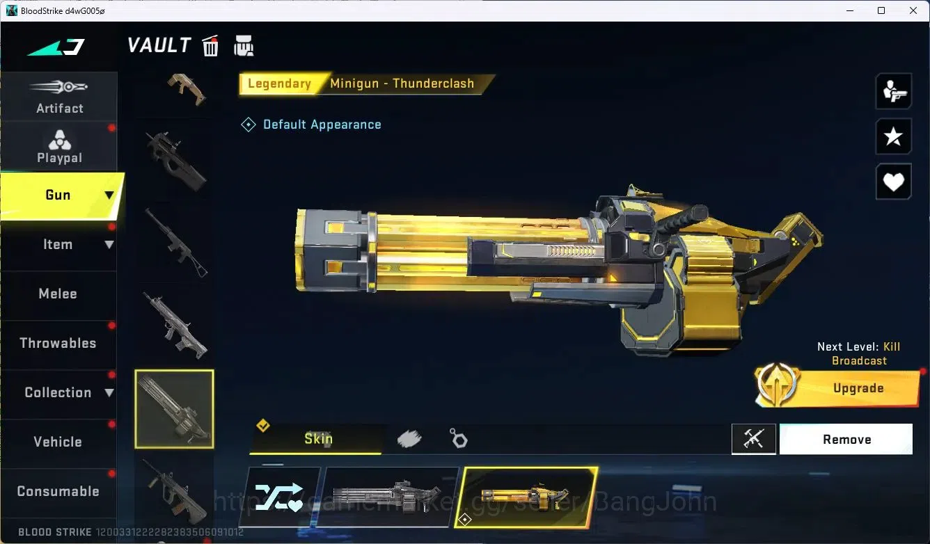 Blood Strike Accounts ASIA|Collab MCX - EVA-00|1 Legendary Gun|Collab Et image 2