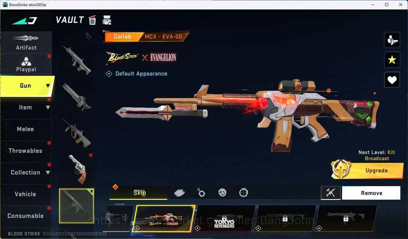 Blood Strike Accounts ASIA|Collab MCX - EVA-00|1 Legendary Gun|Collab Et image 3