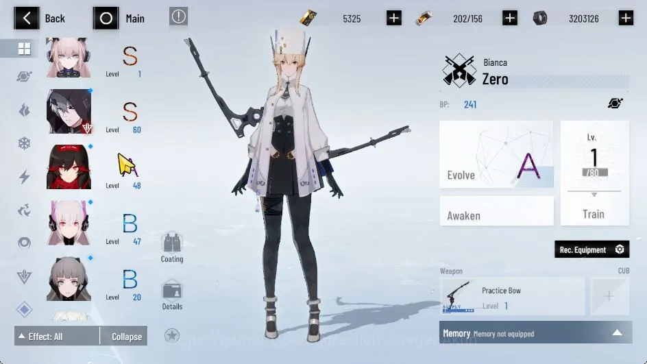 Punishing: Gray Raven Accounts Mid-Game Asia|BC 5.3K, BlueC 2.3K|SS Ishmael+Sign,CW+Sign,Obliv+B5, etc|2 Char Selector|Log 5