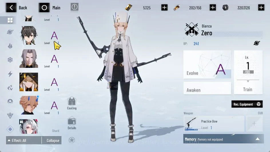 Punishing: Gray Raven Accounts Mid-Game Asia|BC 5.3K, BlueC 2.3K|SS Ishmael+Sign,CW+Sign,Obliv+B5, etc|2 Char Selector|Log 6