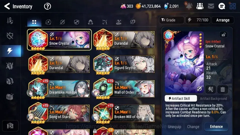 Epic Seven Accounts Asia Unverif| 11 ML (Notos, Rhianna and Luciella, image 15