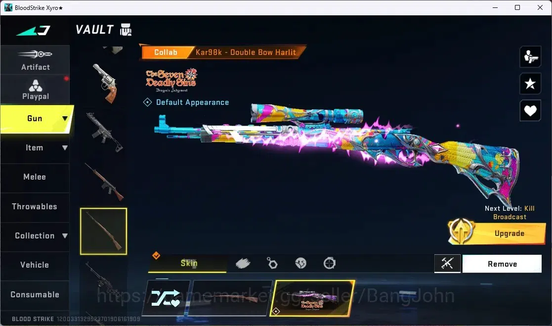 Blood Strike Accounts ASIA | 3 7DS: AK47,Kar98k,QBZ98 | 1 TR:FN2000 | 2  image 17