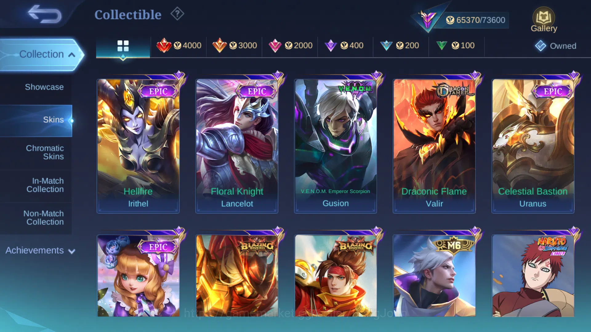 Mobile Legends: Bang Bang Accounts Skin 288 | Emblem Max | Recall Epic RECALL | KOF K image 10