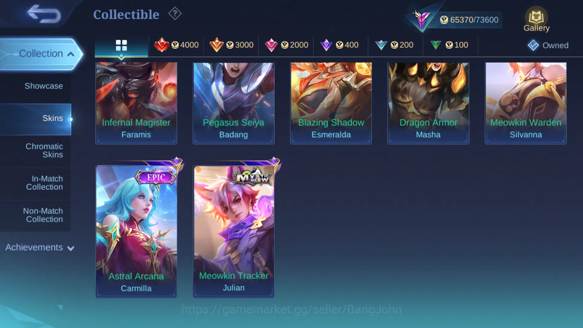 Mobile Legends: Bang Bang Accounts Skin 288 | Emblem Max | Recall Epic RECALL | KOF K image 13